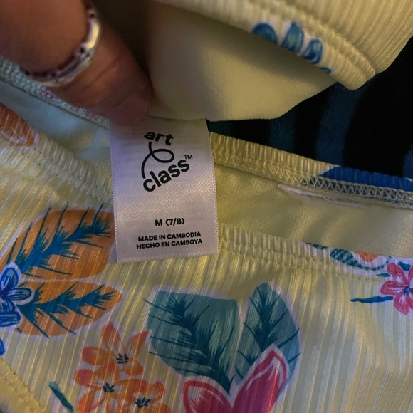 Pretty tropical yellow with flowers girls bikini💕 - Picture 5 of 6